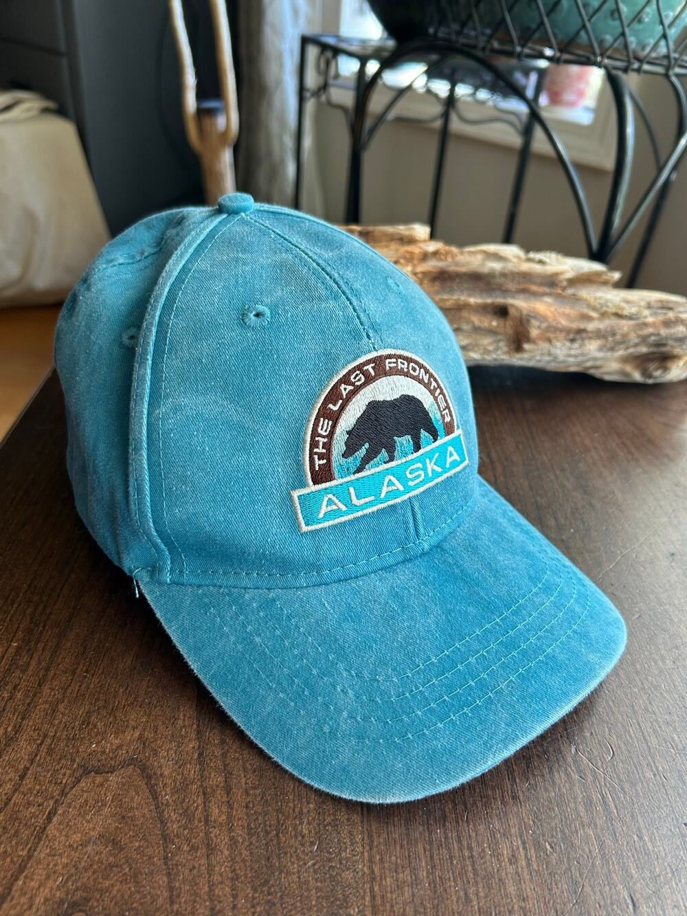 Alaska outpost Last Frontier Alaska Bear
Baseball Hat blue